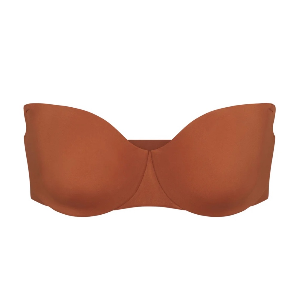 ⭐️SOLD ⭐️SKIMS Smoothing intimates bronze full coverage  w/o straps bra size 36C